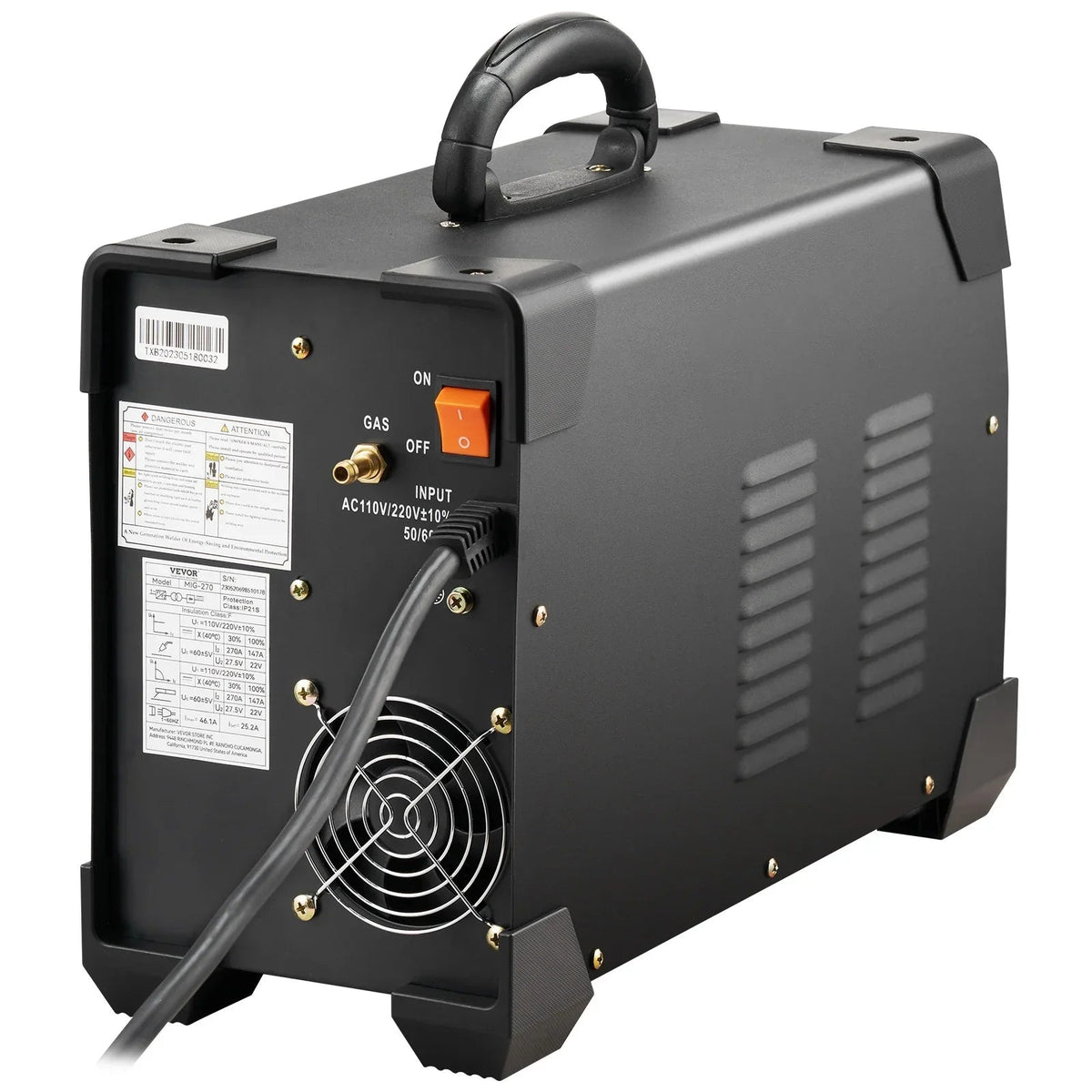 BENTISM 270A 110V Flux Core MIG/TIG/MMA 3-in-1 Welder - MIG-270