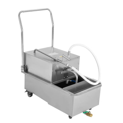 Miumaeov Commercial Fryer Oil Filter Cart 55L/14.5 Gal