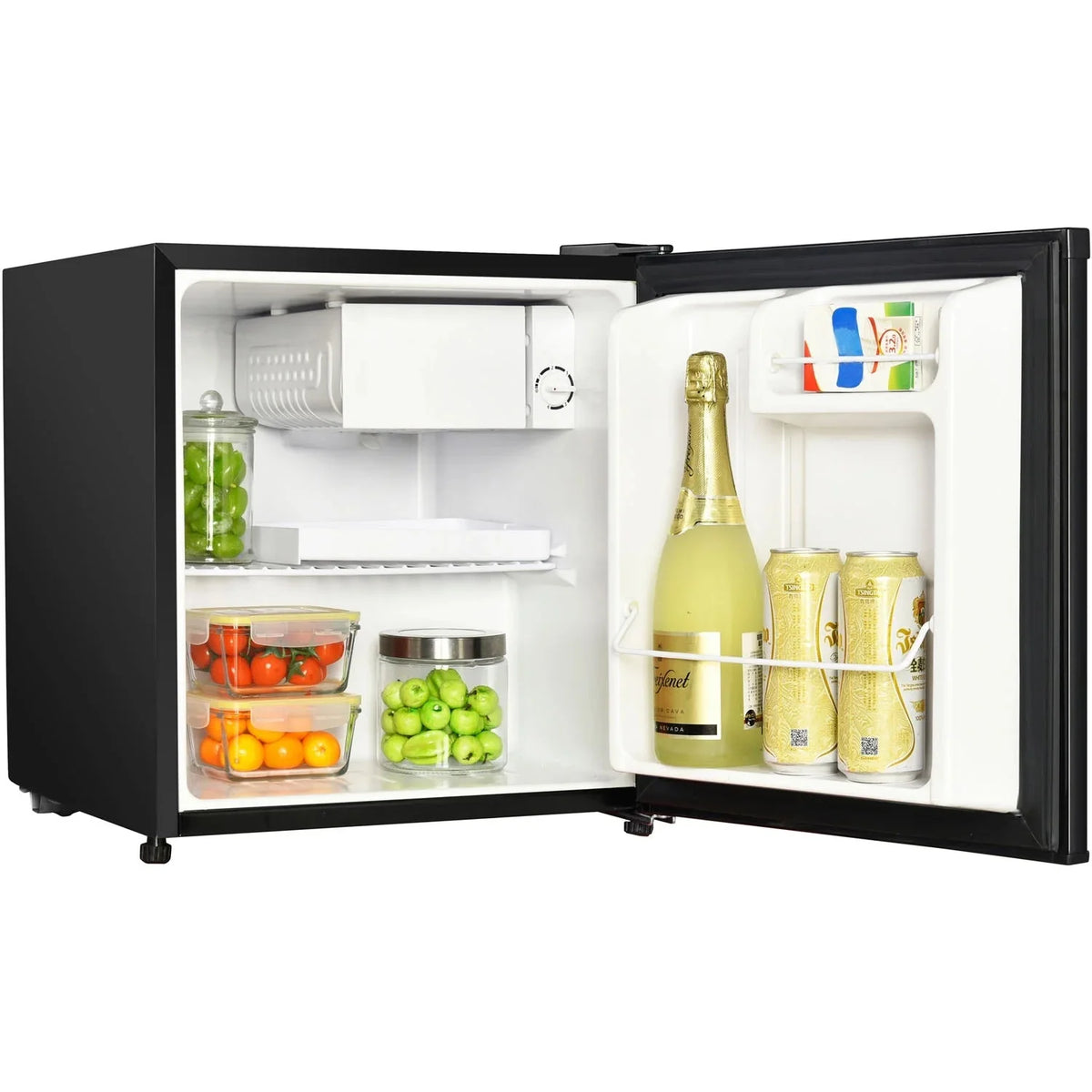 Magic Chef Compact Refrigerator 1.7 Cu. Ft., Black, 17.3 in Width
