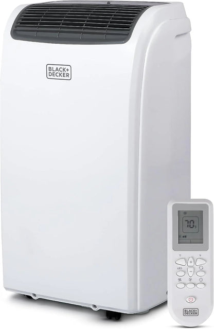 BLACK+DECKER Portable Air Conditioner 10,000 BTU for Rooms up to 450 Sq. Ft., White