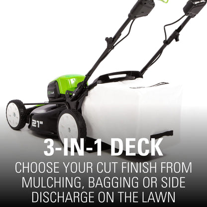 Greenworks 80V Cordless 21 in Self-Propelled Brushless Lawn Mower
