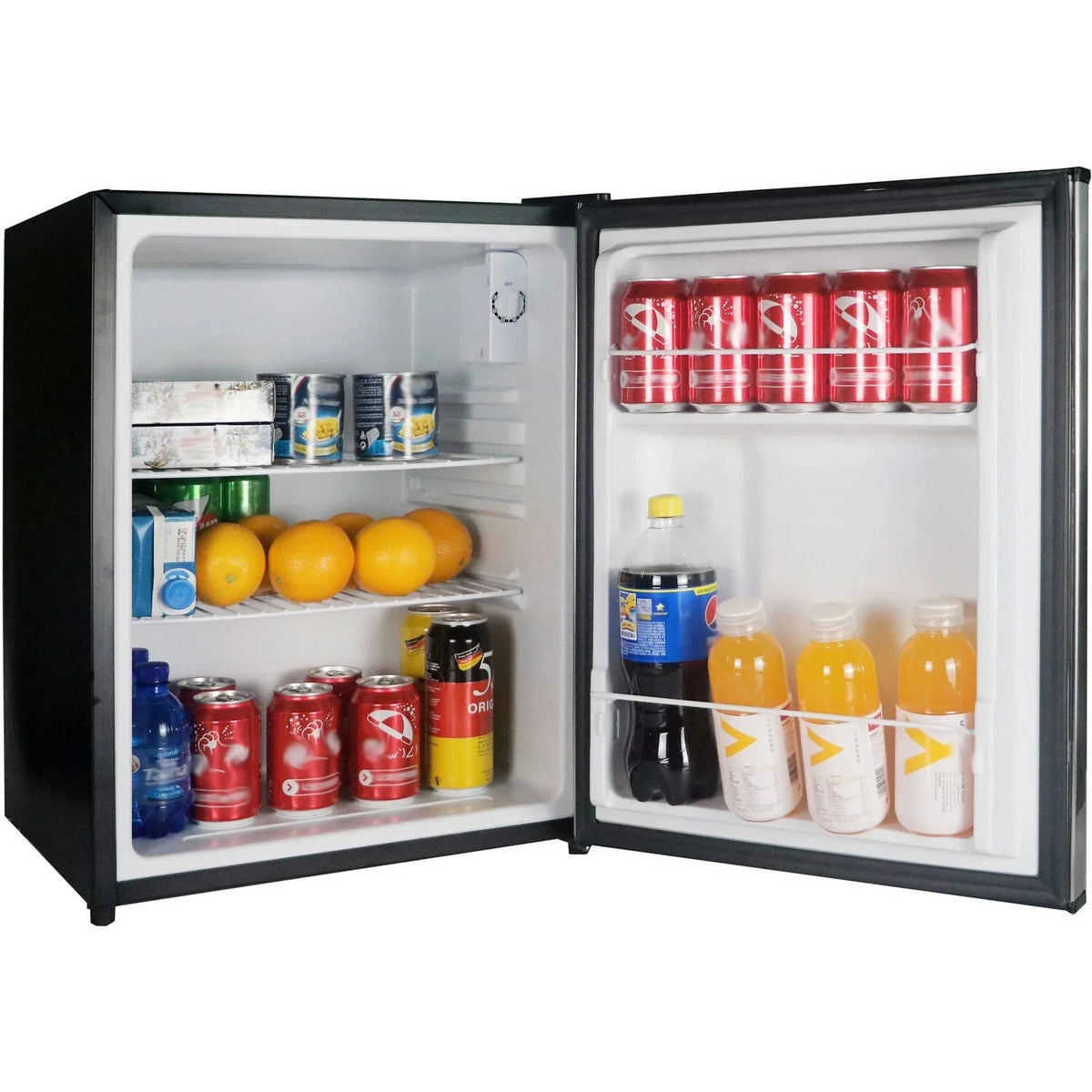 Magic Chef Compact Refrigerator 1.7 Cu. Ft., Black, 17.3 in Width