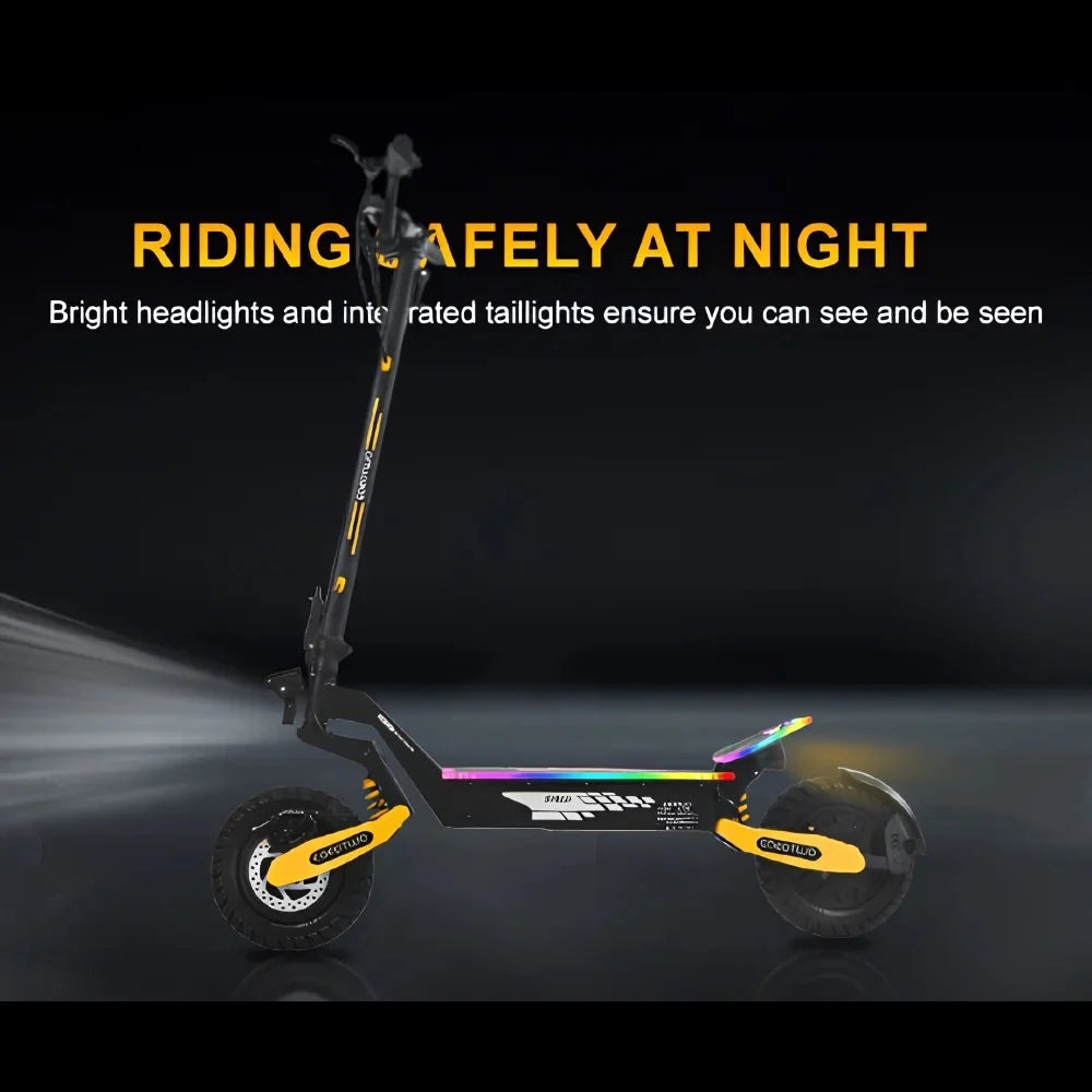 Off Road Electric Scooter For Adults, 1200W, 11 in Tires, 330 lb Load - GT06