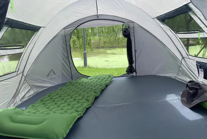 4 Person Pop-Up Camping Tent, Waterproof, 2 Doors, Automatic Setup