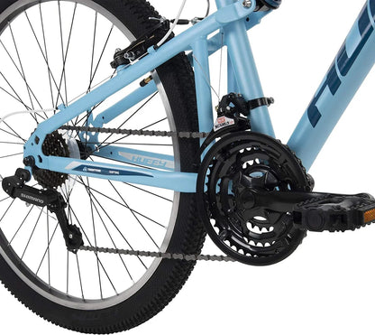 Huffy Women's Full Suspension Mountain Bike, Blue, 26 in - Marker