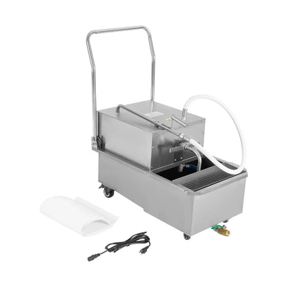 Miumaeov Commercial Fryer Oil Filter Cart 55L/14.5 Gal