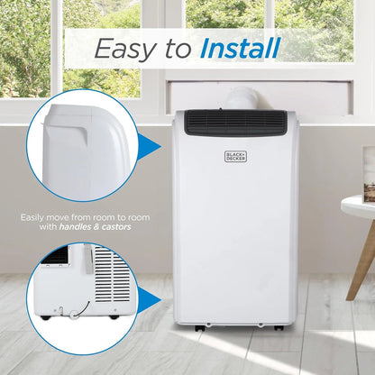 BLACK+DECKER Portable Air Conditioner 10,000 BTU for Rooms up to 450 Sq. Ft., White