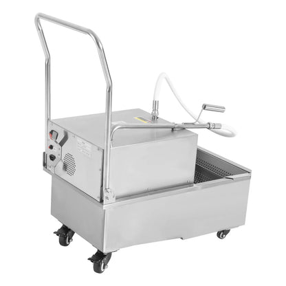Miumaeov Commercial Fryer Oil Filter Cart 55L/14.5 Gal