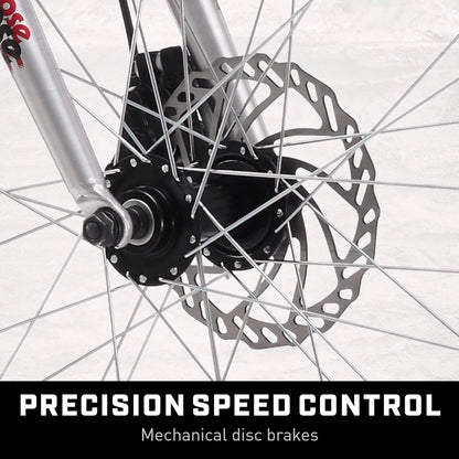 Mongoose Malus Adult Fat Tire Mountain Bike, 26-Inch Wheels, 4-Inch Tires, 7-Speed - R5714C